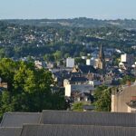 Vue aérienne de Birve-la-Gaillarde depuis le quartier de la gare