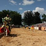 Vue d'un chevalier lors du festival médiéval de Montluçon