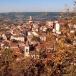 Vue aérienne de Montcuq