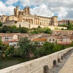 Vue de Béziers depuis le pont