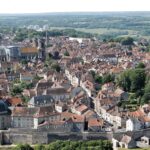 Vue aérienne de Langres en Haute-Marne et sa citadelle