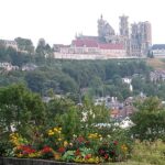 Panorama de la ville de Laon avec la cathédrale