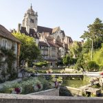 Vue du quartier des tanneurs à Dole dans le Jura