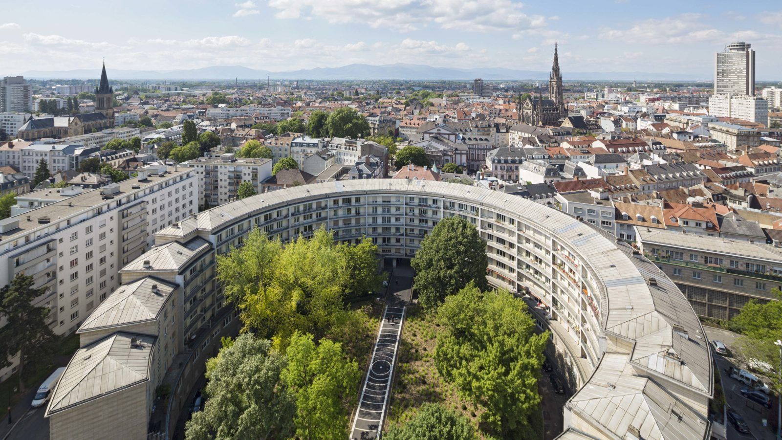Mulhouse vu du ciel