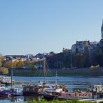 Vue de la ville d'Angers depuis la Loire