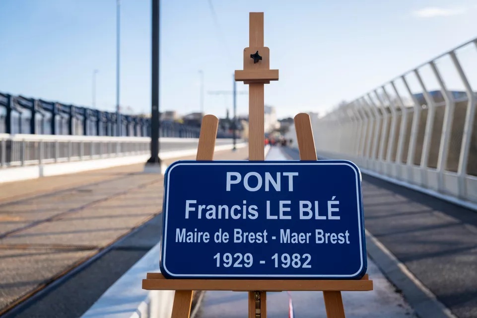 inauguration pont Le Blé Brest développement urbain