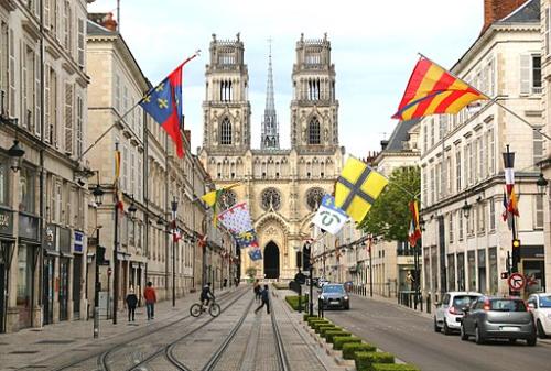 Orleans pavoisement pour les Fetes de Jeanne dArc 2017