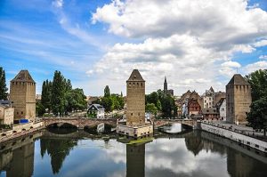 Strasbourg France Ponts Couverts vus du Barrage Vauban