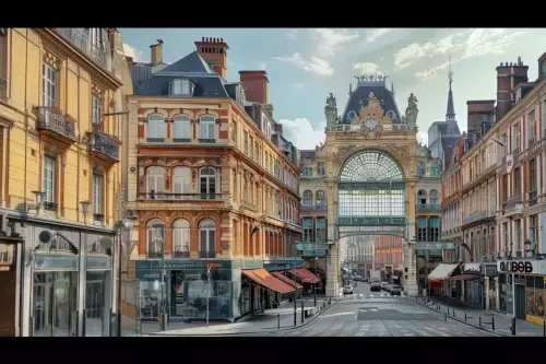 photo hyper-realiste de Lille en France